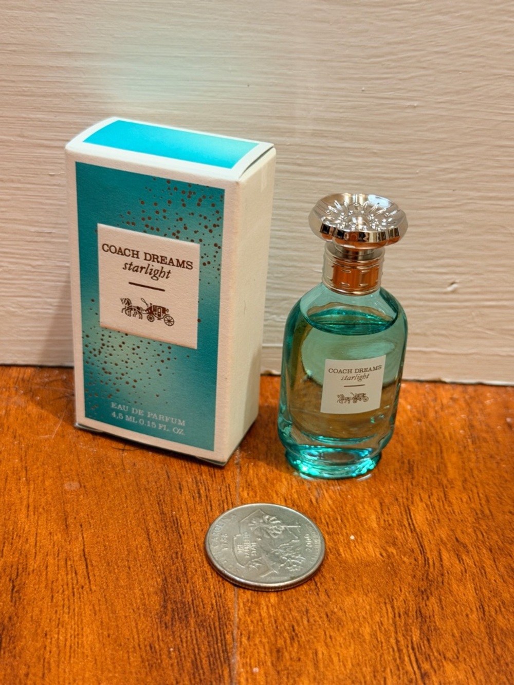 Coach Dreams Starlight Mini Perfume - Aqua/Teal Bottle mini NWT